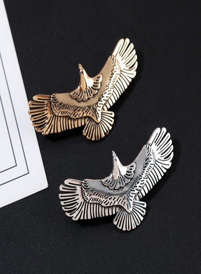 Ynxee 2 Pcs Vintage Eagle Metal Hair Barrettes Goth Punk Wing Hair Clips, French style Hair Accessories for Women Girls - Image 5
